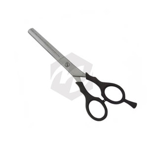 Tijeras de Entresacar para Cabello con Mango Ergonómico, Tijeras Profesionales de Peluquería Hechas de Acero Metálico con Agarre Cómodo para los Dedos - Product Image 1