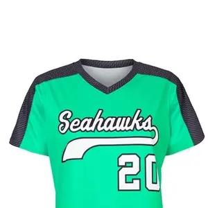 2023 nouveaux uniformes de Baseball boutonnés respirants de haute qualité pour les jeunes et les adultes vêtements de sport sublimés en gros - Product Image 5