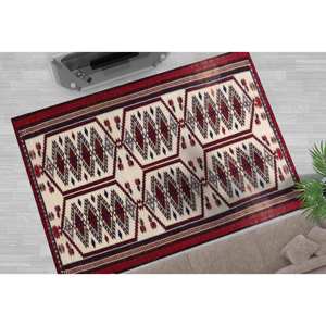 Alfombra Chic con Estampado Azteca: Versátil, Vibrante, Esencial para la Decoración Rústica, Alfombra de Chenilla - Product Image 2