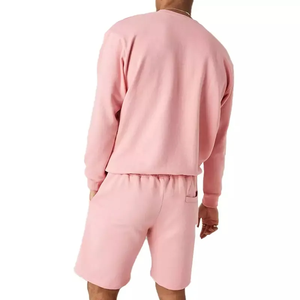 Conjunto de pantalones cortos de verano de 2 piezas para hombre con camisa holgada y pantalones cortos con estampado de logotipo personalizado 100% algodón transpirable - Product Image 5