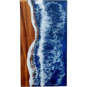 Urne funéraire en bois naturel fabriquée à la main pour cendres Grande urne commémorative avec couvercle sécurisé Urne funéraire unique incrustation de résine souvenir - Product Image 4