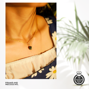 Wholesale 925 Silver Necklace with 8-10 MM Raw Emerald <b>Birthstone</b> Wire Wrap Charm <b>Pendant</b> Christian Religious Symbol - Product Image 2