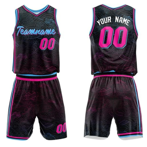 Ensemble de maillot de basket-ball en maille polyester respirant et à séchage rapide, uniforme personnalisé pour hommes, short et haut de basket-ball, vêtements de sport d'équipe - Product Image 4