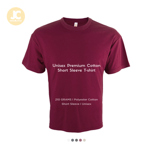 เสื้อยืดผ้าฝ้ายโพลีเอสเตอร์สำหรับผู้ใหญ่และชายเสื้อลำลองคอกลมผ้า210gsm OT01เป็นมิตรต่อสิ่งแวดล้อม - Product Image 1