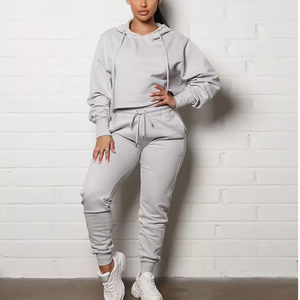 Ensemble de jogging d'hiver Offre Spéciale pour femmes Survêtements deux pièces personnalisés de haute qualité 100% coton Options de taille plus avec logo - Product Image 3