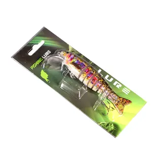 Benutzer definierte PET Transparent Kunststoff PVC Clam shell Slide Blister zum Angeln Köder Tackle Verpackung Angeln lockt Blister packungen