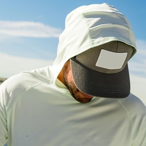 Sudadera CON CAPUCHA DE PESCA lisa en blanco de manga larga de microfibra de alta calidad Protección UV rendimiento de secado rápido camisas con capucha transpirables - Product Image 4