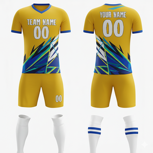 Conjunto de Fútbol Sublimado, Uniforme de Fútbol |   Malla Duradera de Secado Rápido |   Personalización de Marca de Equipo, Ligera - Product Image 2