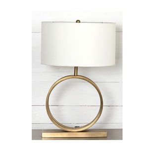 White Fabric Lampshade Metal Table Lamp for Bedroom Decor Home Decoration Bedside Night <b>Light</b> Iron Black <b>Wire</b> Cage Base - Product Image 2