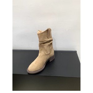 Botines de Ante para Mujer, Tacón Medio (3-5 cm), Tacón Cuadrado, Punta Puntiaguda, Caña Corta, Cierre con Cordones, PU para Otoño - Product Image 3