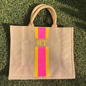 2025 <b>Jute</b> <b>Tote</b> <b>Bags</b> Eco-Friendly Foldable Canvas Handled Shopping <b>Bags</b> Calico Standard Jucos Gifts Promotions Logo - Product Image 4
