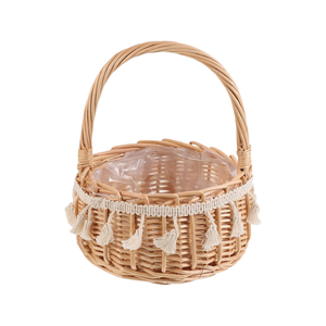 เป็นมิตรกับสิ่งแวดล้อมหวายทอมือตะกร้าวินเทจประเทศของขวัญไข่อีสเตอร์ตะกร้าปิกนิกพร้อมที่จับจากเวียดนาม - Product Image 1