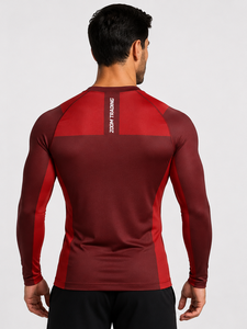 T-shirt de compression extensible pour homme – Haut de performance ajusté pour les séances de gym et le fitness quotidien - Product Image 2