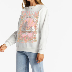 Sweat-shirt à capuche en coton 100% pour femme, en gros, OEM, manches longues, surdimensionné, streetwear, imprimé, léger, hiver, automne - Product Image 3