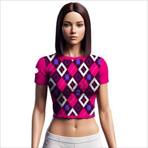 เสื้อครอปไซส์ใหญ่พิเศษของผู้หญิงเสื้อครอปเอวลอยลำลองสำหรับผู้หญิงน้ำหนักเบา - Product Image 1