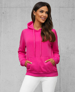 Solid Pink Custom Design Oversized Double Pullover <b>Hoodies</b> Streetwear Drop Shoulder Heavy Pullover Kangaroo Pocket <b>Hoodies</b> - Product Image 1
