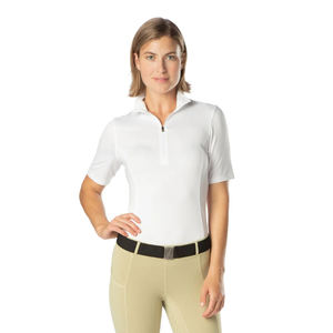 Polo en polyester pour femme tendance, polo pour femme et blanc, coupe athlétique, tailles plus, couleurs personnalisées acceptées - Product Image 6