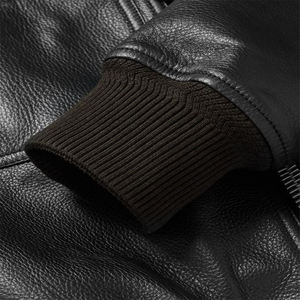 แจ็กเก็ตหนังแท้สลิมฟิตสำหรับผู้ชายแจ็คเก็ตหนังแบบคลาสสิกแจ็กเก็ตลำลองอัจฉริยะสำหรับนักขี่มอเตอร์ไซค์ - Product Image 4