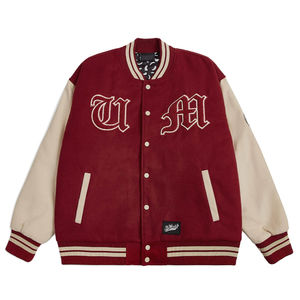 Veste universitaire avec logo personnalisé pour hommes, support de broderie à manches en cuir, enduit pour les joueurs de baseball collégial, lettermen-fabriqué - Product Image 3
