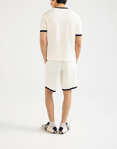 Wholesale Lightweight Sport Suit Quarter Zipper <b>Top</b> Breathable Long Sleeves Crew Neck Eco-Friendly Solid Summer 100% Cotton - Product Image 2