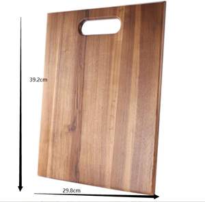 Planche à découper en bois extrêmement durable pour la cuisine avec poignée Planche à découper pour légumes Viande Poisson - Product Image 3