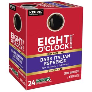 Cápsulas de Café Eight O'Clock, Tueste Italiano Oscuro, Compatibles con Keurig K-Cup, Tueste Medio, 96 Unidades - Product Image 3