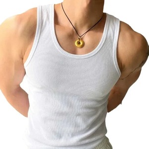 Chaleco de Fitness Deportivo Ligero de estilo americano de verano para hombres, rosca de tornillo grueso, entrenamiento para correr, entrenamiento, adelgazamiento elástico, suavizante - Product Image 5