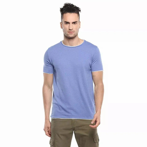 เสื้อยืดคอวีผ้าฝ้าย 100% น้ำหนัก 250 กรัม พิมพ์ลายปักคุณภาพสูงตามสั่งสำหรับผู้ชาย - Product Image 5