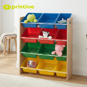 Gabinete de Almacenamiento de Juguetes para Niños con 12 Cajones, Moderno, con Cuatro Ruedas Cromadas, Duradero, de Plástico y Hierro de Alta Calidad para Dormitorio o Escuela - Product Image 5