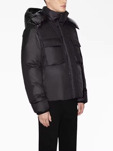 Doudoune à capuche légère compressible résistante à la bulle pour l'hiver OEM Veste rembourrée matelassée respirante personnalisée pour hommes - Product Image 4