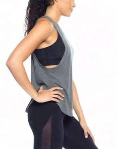 Vente en gros Séchage rapide Anti-rétrécissement Personnalisé Gym Workout Femmes Respirant Sport Yoga Fitness Débardeurs pour Femmes - Product Image 3