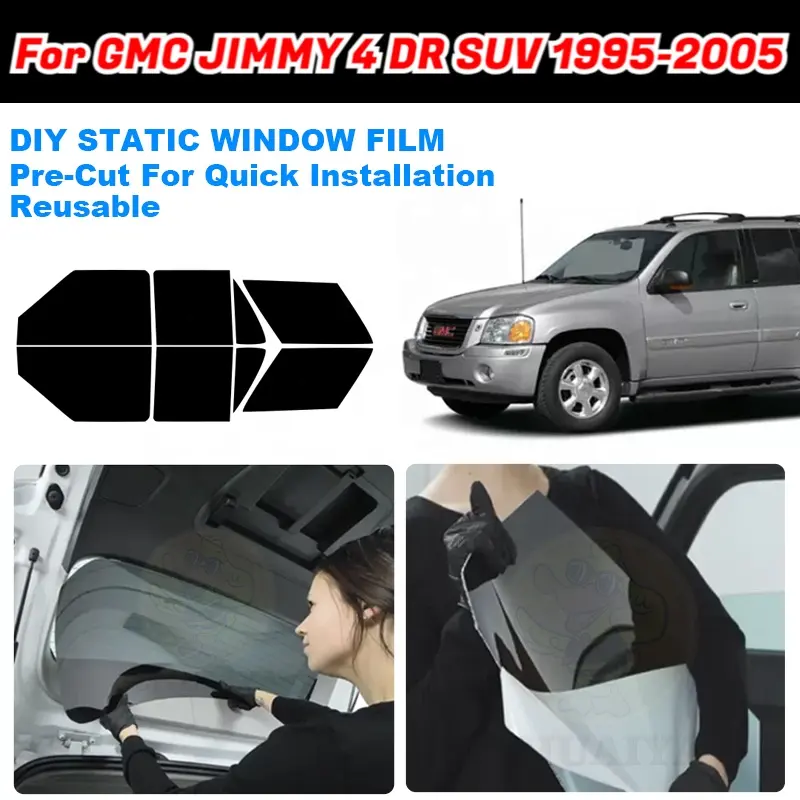 Zhuaiya Autoruit Tint Verwijderbare Voorgesneden Raam Tintfilm Voor Gmc Jimmy 4 Dr Suv 1995-2005