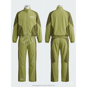 Mens Waterproof Windbreaker Track Suit Jogger <b>Set</b> Custom Design OEM Drawstring Acid <b>Wash</b> Solid Quick Dry Sports - Product Image 6