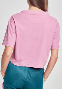 Recadrée 100% coton t-shirts femmes été décontracté col rond t-shirts filles printemps entraînement culture t-shirts hauts filles - Product Image 2