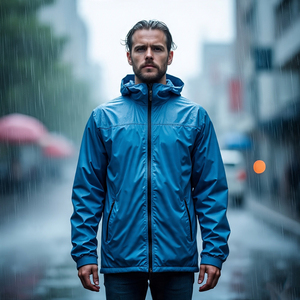 Couleur unie hommes randonnée coupe-vent veste et sweat à capuche décontracté automne Sports de plein air vestes mâle imperméable pluie vestes mâle - Product Image 2