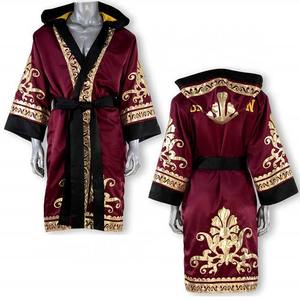 Logo personnalisé 2024 Nouveau Design Meilleure Qualité Robe De Boxe Avec Capuche Respirant Confortable Robe De Boxe Avec Prix Pas Cher MS-BR-015 - Product Image 6