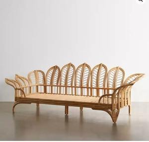 Sofá mimbre hecho a mano, sofá mimbre, muebles Ratán - Product Image 6