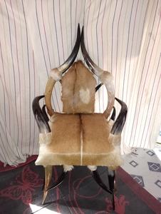 Chaise en corne de buffle naturelle au design moderne, très résistante, antique, solide, polie, écologique, sculptée à la main, taille personnalisée - Product Image 6