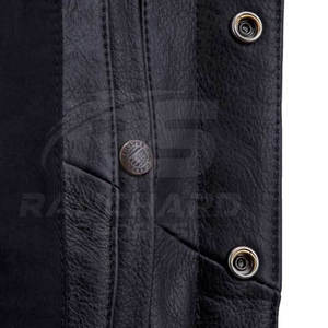 Gilet en cuir pour homme de haute qualité avec logo personnalisé, veste en cuir tendance, vêtements de mode - Product Image 5