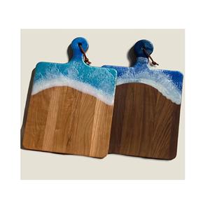 Planche à fromage en résine Planche à découper Fabricant Nouveau design personnalisé 2 pièces pour poignée pièce de design - Product Image 1