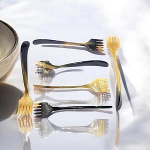 Cuchara de servidor de ensalada de cuerno de búfalo natural hecha a mano Cucharas de calidad premium a la venta - Product Image 1