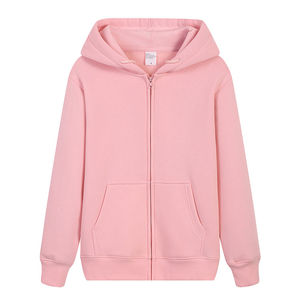 Cremallera-up Unisex Hombres Soft Fleece Alta calidad Zip OEM Diseño personalizado en blanco Logo Sudadera con capucha suelta Sudaderas con capucha personalizadas - Product Image 2