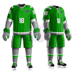 Tenues de hockey sur glace de haute qualité, tissu en polyester respirant et anti-humidité, avec couleurs et logo personnalisables - Product Image 3