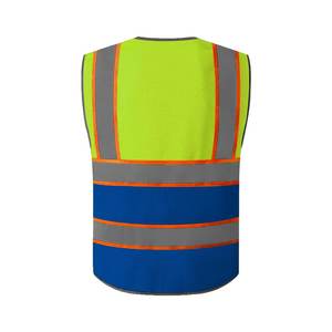 เสื้อกั๊กเซฟตี้มีหลายกระเป๋า,เสื้อกั๊กเซฟตี้สะท้อนแสงมองเห็นได้ชัดเจนเสื้อใส่ทำงานใส่ทำงานตอนกลางคืน - Product Image 2