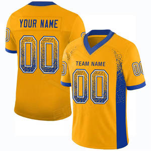 Maillot de football américain court respirant à séchage rapide dernière Offre Spéciale pas cher prix 100% polyester personnalisé nouveau design en gros - Product Image 3