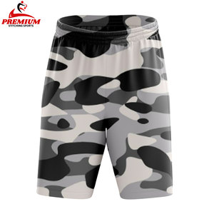 Men Casual Sports Short with Reflective Stripes Pattern Hidden Zipper Pocket Custom Fully Sublimation Printed Short Pants - Product Image 4