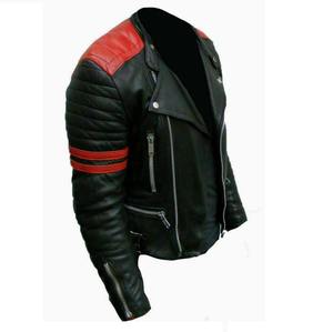 Chaqueta de bombardero de piel auténtica de vaca para hombre personalizada al por mayor, prendas de vestir exteriores ajustadas de secado rápido transpirables informales de invierno en negro y marrón - Product Image 3