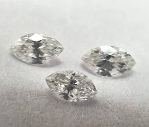 มอยส์ซาไนต์ทรงมาร์ควิส สีขาว E-F ขนาด 3x6 มม. ความบริสุทธิ์ VS - มอยส์ซาไนต์สีขาว E-F แบบเม็ดเดี่ยว - Product Image 1