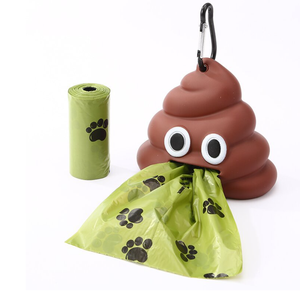 Portable Simple Biodegradable Pet Waste <b>Bag</b> <b>Dispenser</b> Cute Plastic Dog Cat & Small Animal <b>Poop</b> <b>Bag</b> for Outdoor Use - Product Image 1