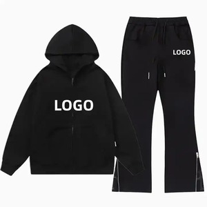 Survêtements vintage à effet délavé en gros, sweat-shirt à capuche pour homme, pantalon de survêtement, lavage délavé, dernière tendance, fermeture éclair, hiver, respirant - Product Image 6